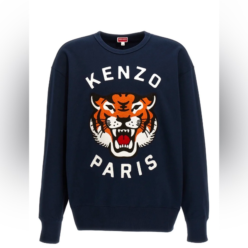 Kenzo Lucky Tiger Embroidered Genderless Oversized Sweatshirt